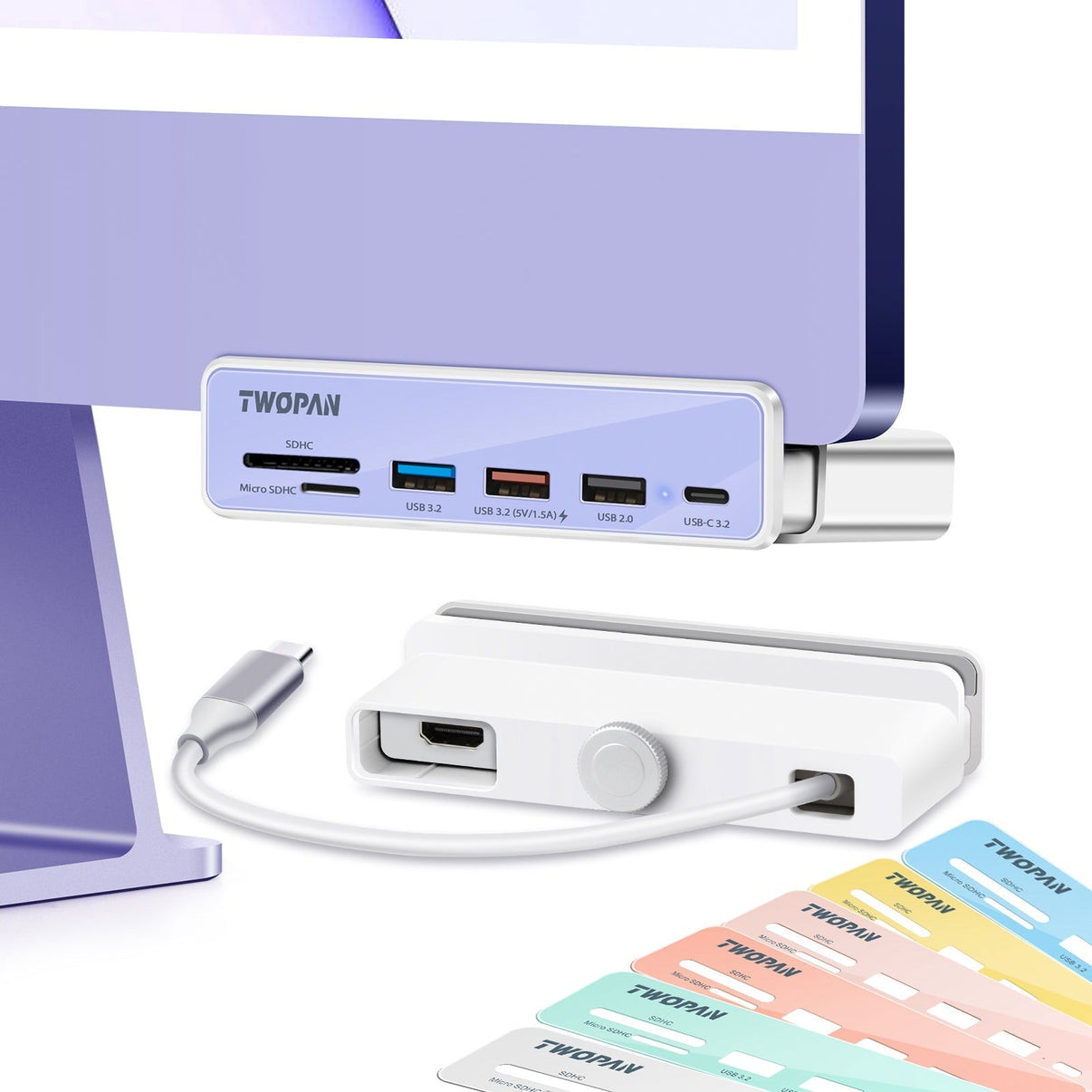 Twopan 7 - in - 1 USB - C Hub for iMac M4/M3/M1 - Twopan SSD