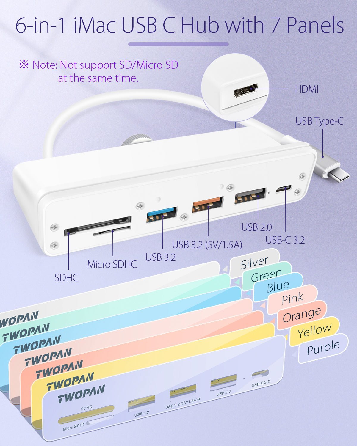Twopan 7 - in - 1 USB - C Hub for iMac M4/M3/M1 - Twopan SSD
