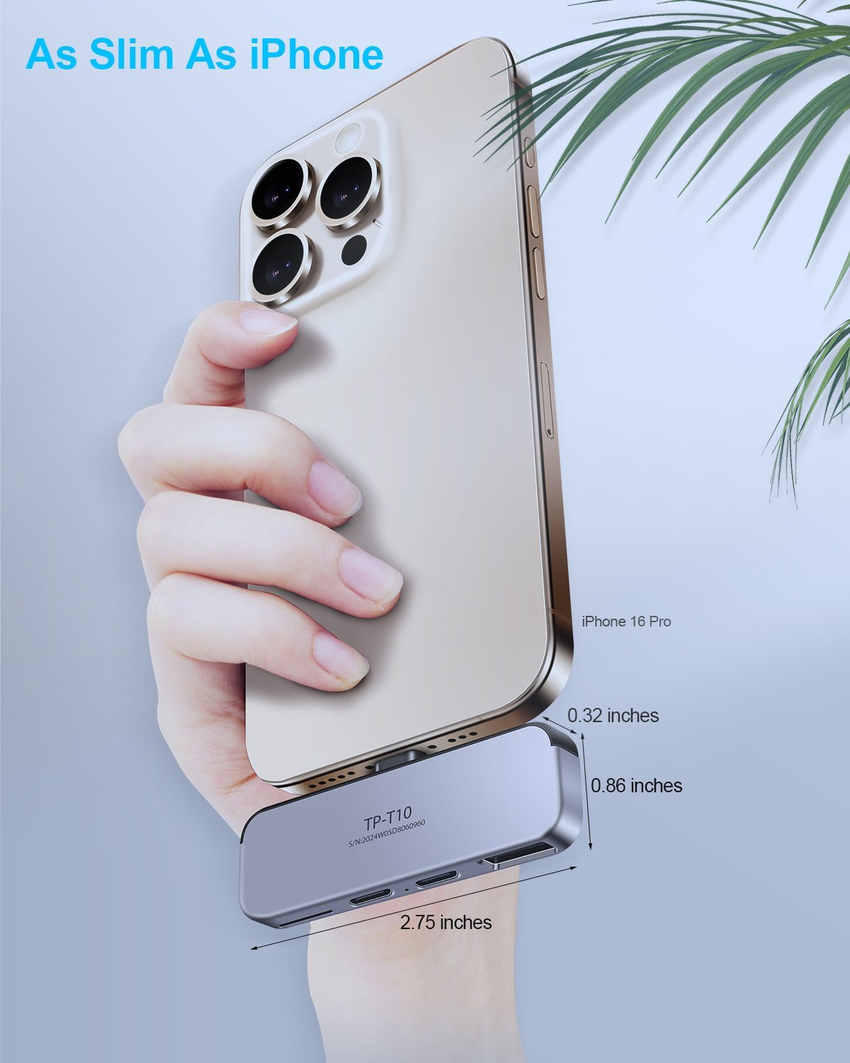 Twopan 4 - in - 1 USB - C Hub for iPhone 16 15 Aluminum Case with Dual USB - C, Micro SD & USB - A Ports - Twopan SSD
