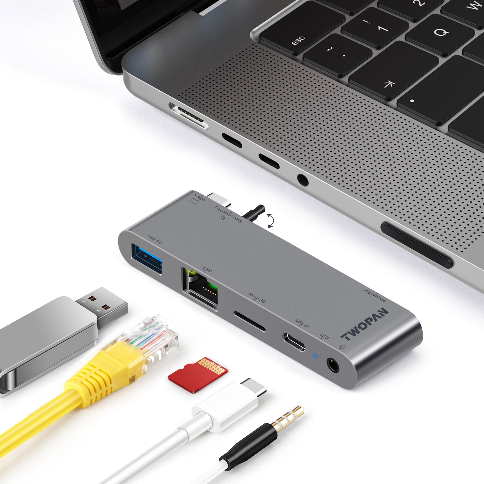 Twopan 5-in-1 USB-C Hub for MacBook Pro/Air M2 – Twopan SSD