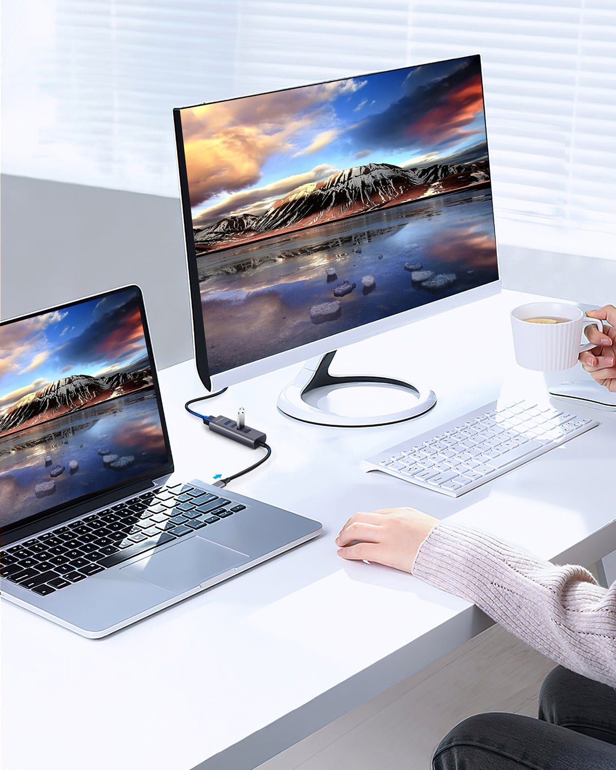 Twopan 5 - in - 1 USB - C Hub with 4K HDMI & 4 USB 3.0 Ports for Laptop, MacBook Pro/Air, iMac, iPad, Pixelbook, ThinkPad, XPS & USB - C Devices - Twopan SSD