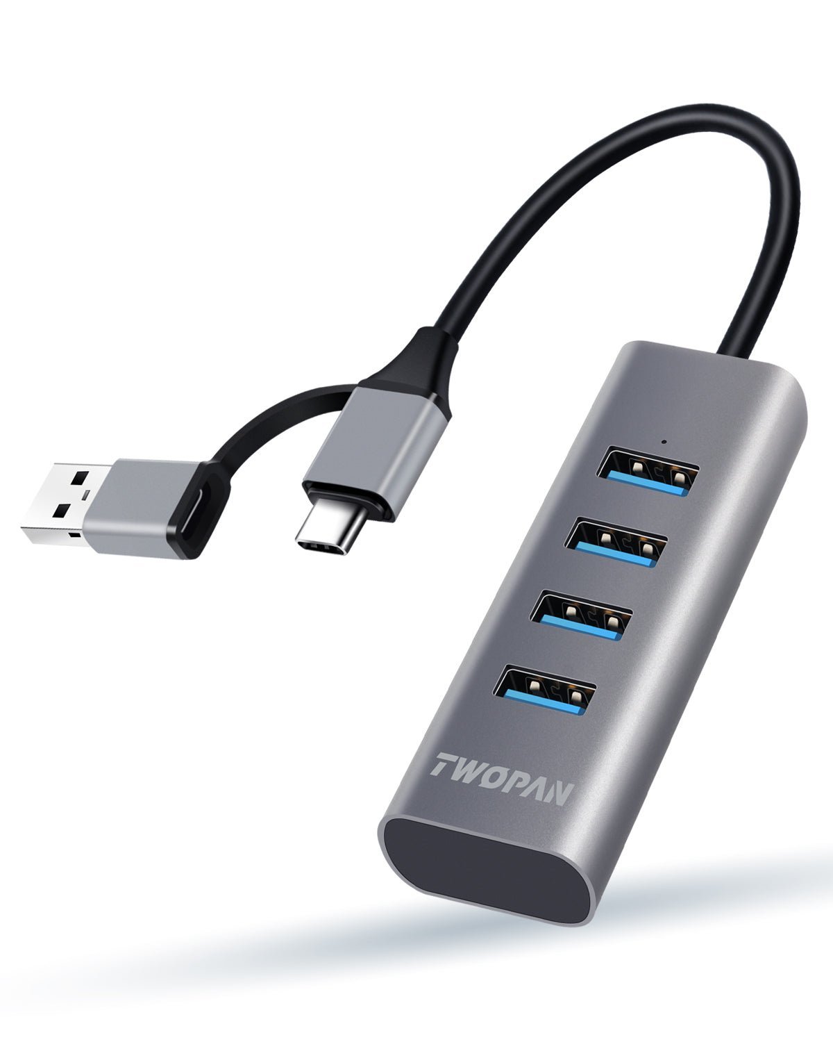 Twopan 5 - in - 1 USB - C Hub with 4K HDMI & 4 USB 3.0 Ports for Laptop, MacBook Pro/Air, iMac, iPad, Pixelbook, ThinkPad, XPS & USB - C Devices - Twopan SSD