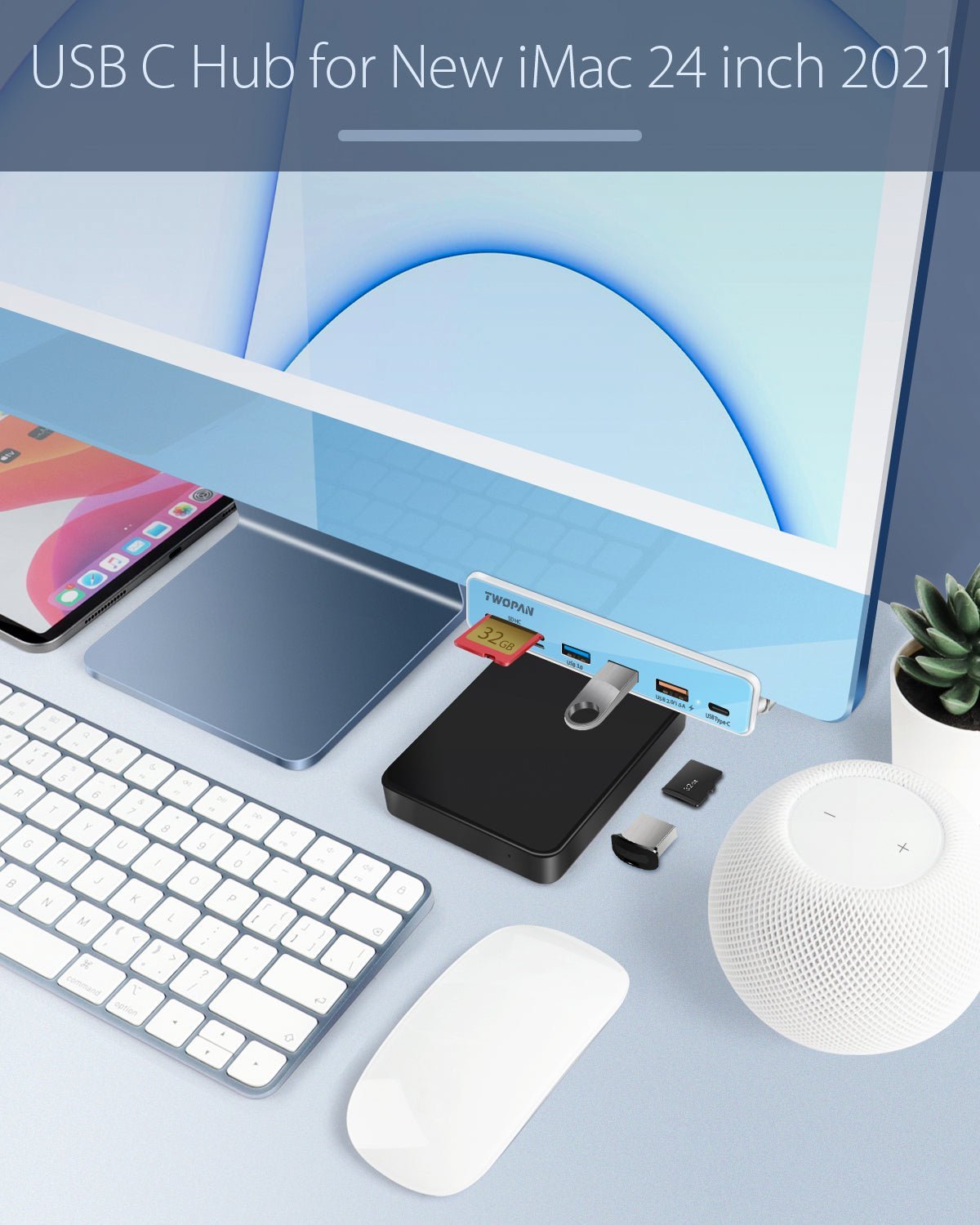 Twopan 6 - in - 1 USB - C Hub for iMac - Twopan SSD