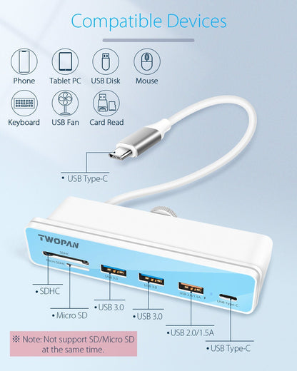 Twopan 6 - in - 1 USB - C Hub for iMac - Twopan SSD