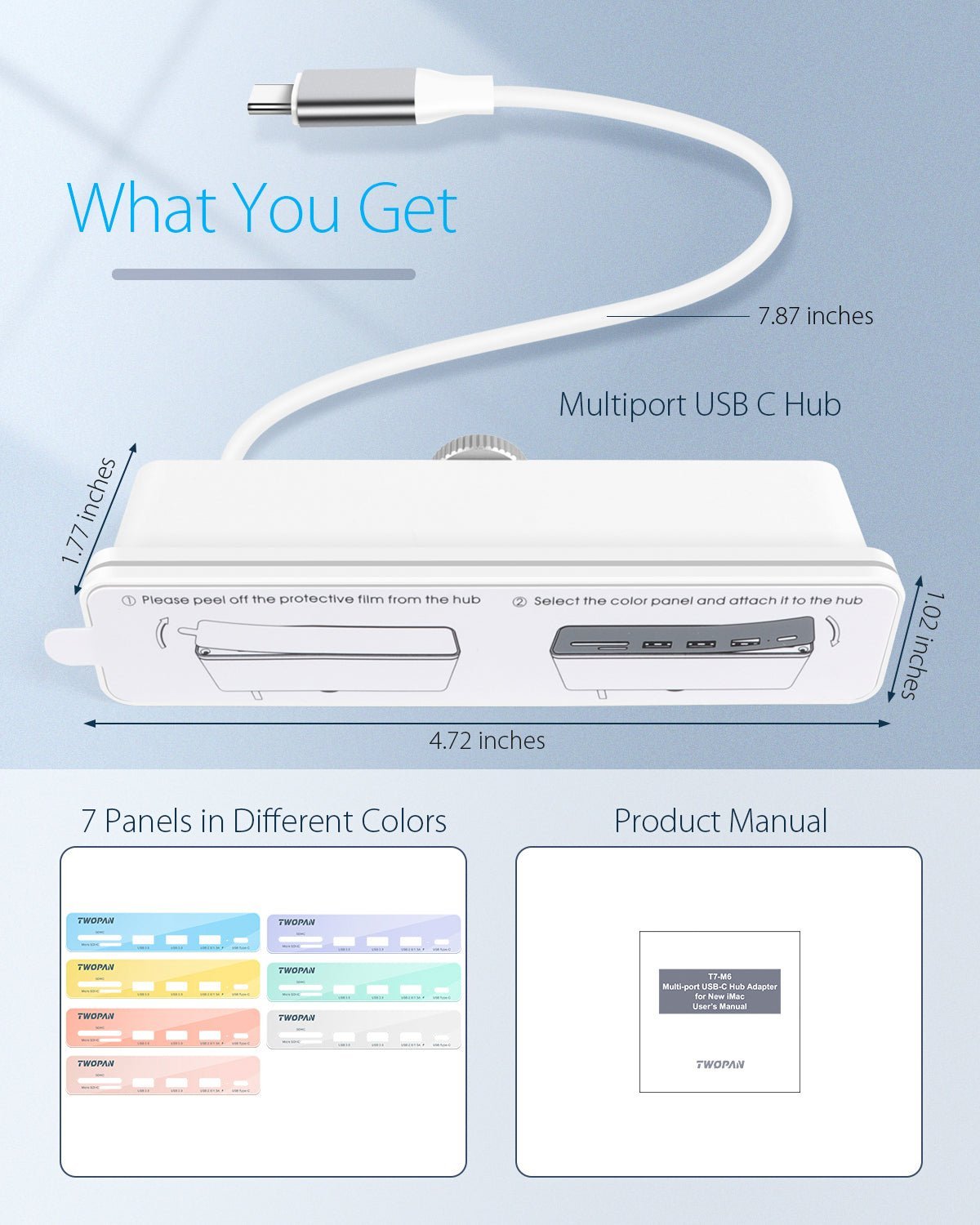 Twopan 6 - in - 1 USB - C Hub for iMac - Twopan SSD