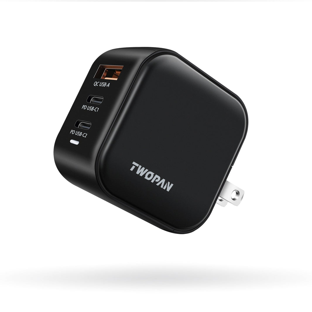 Twopan 65W USB - C GaN Charger 2 USB - C and 1 USB - A Ports - Twopan SSD
