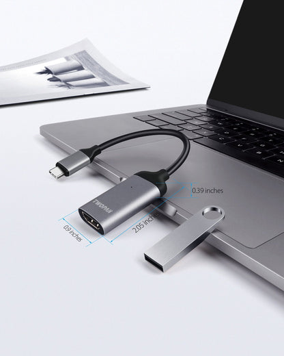 Twopan USB - C to HDMI Adapter 4K 60Hz – High - Resolution USB Type - C to HDMI Cable for MacBook Pro/Air, iMac, iPad Pro, XPS, Yoga, EliteBook, Chromebook, Galaxy & More - Twopan SSD